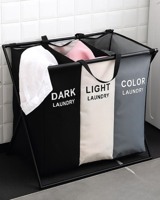 Cesta de Almacenamiento con 3 Divisiones