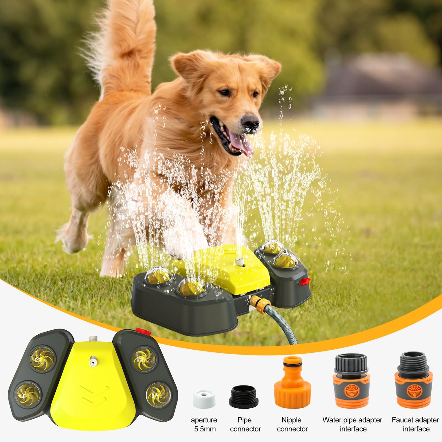Fuente de agua para perros al aire libre
