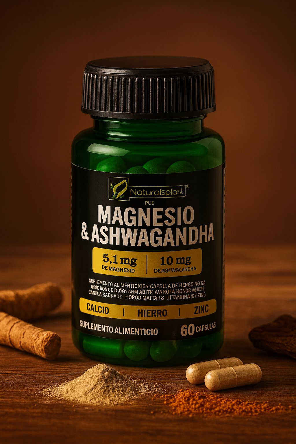 Super Magnesio Y Ashwagandha verde